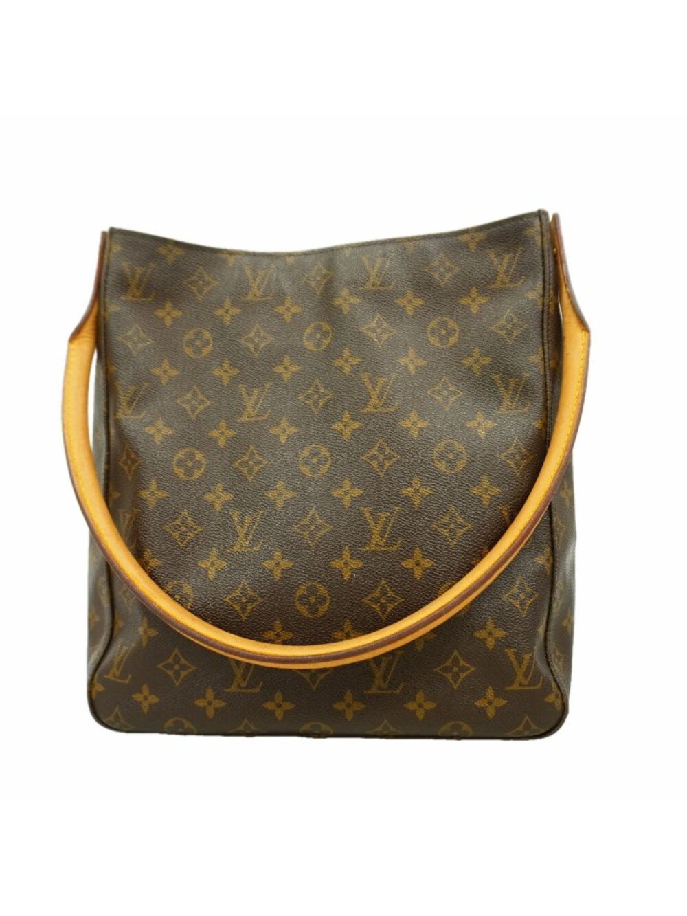 Louis Vuitton Shoulder Bag Monogram Looping GM Brown